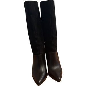 Saint & Libertine Leather and Suede Black Boots- Size 7.5